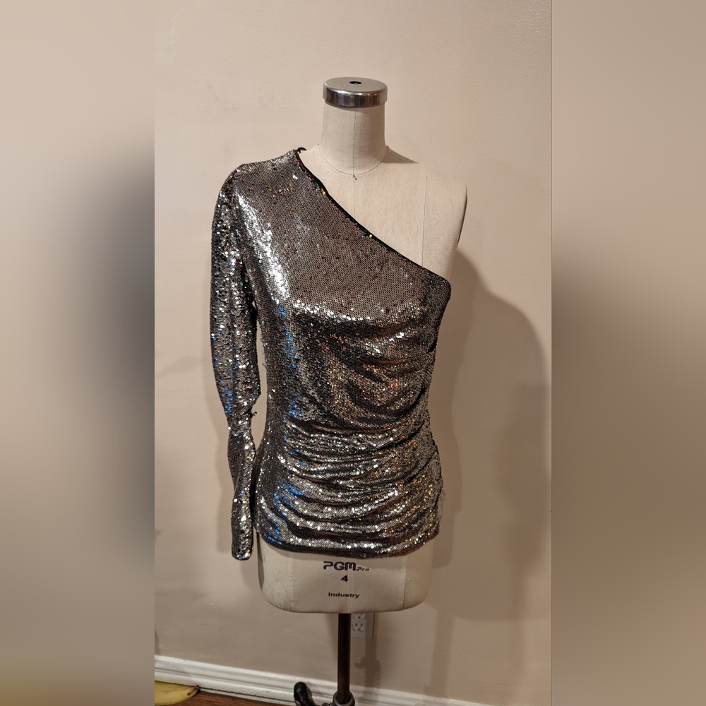 Maje silver/multicolor Sequin Top